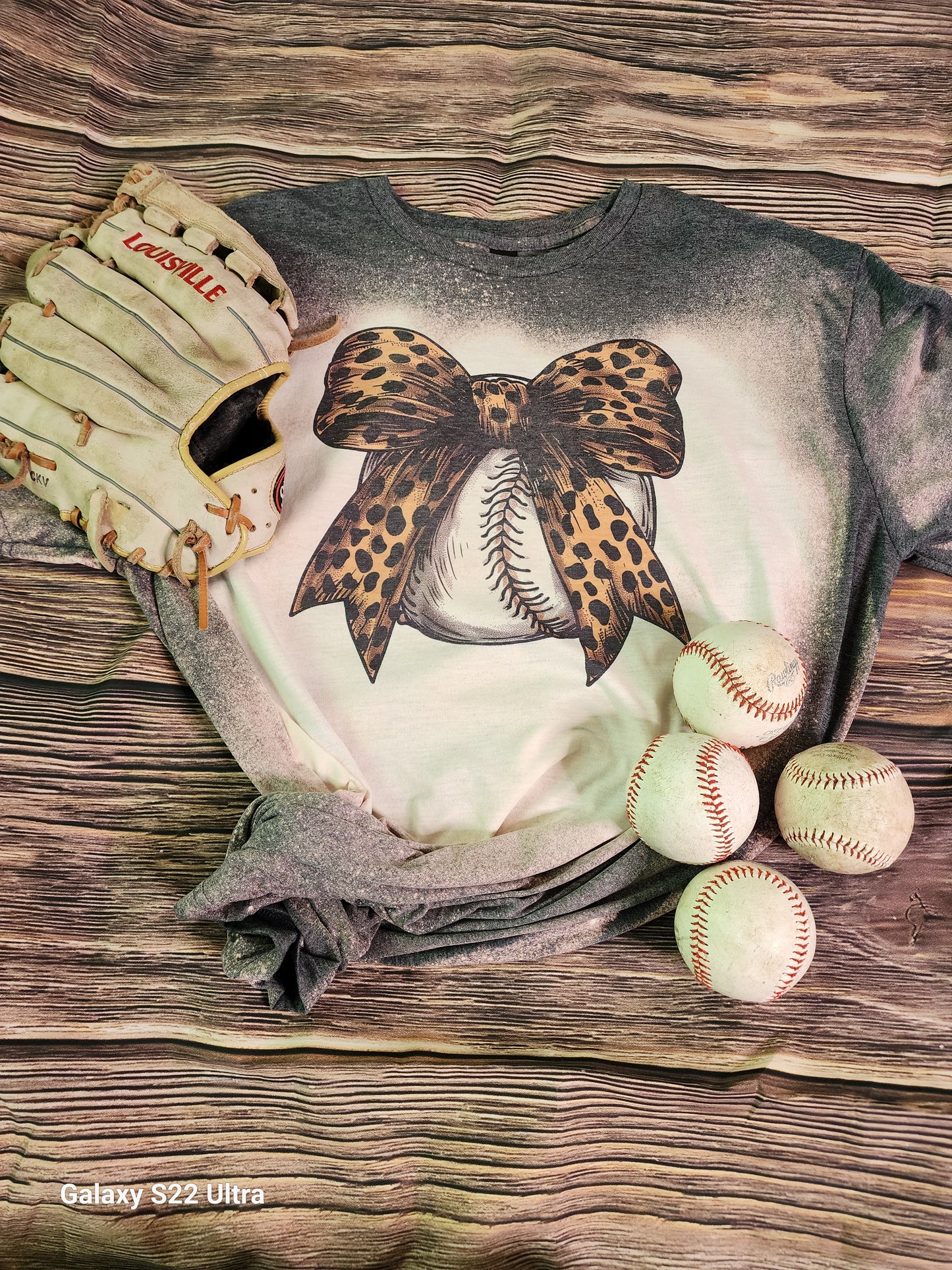 Leopard Bow Baseball